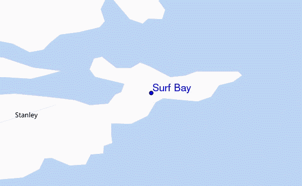 mappa di localizzazione di Surf Bay