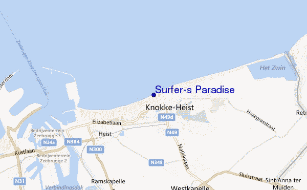 mappa di localizzazione di Surfer's Paradise