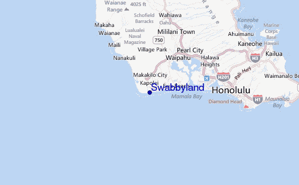 Swabbyland Location Map