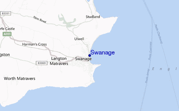 mappa di localizzazione di Swanage