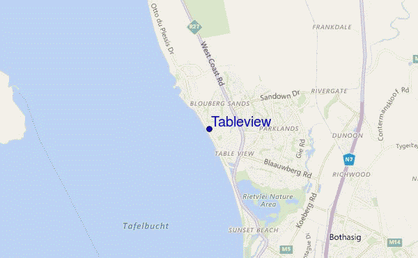 mappa di localizzazione di Tableview