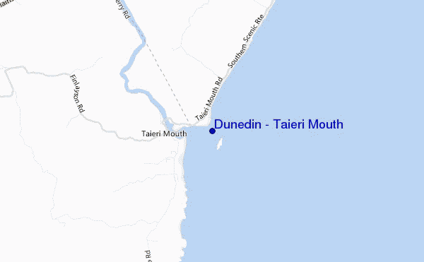 mappa di localizzazione di Dunedin - Taieri Mouth