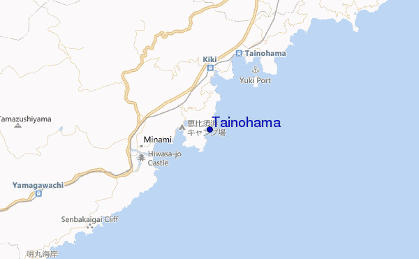 mappa di localizzazione di Tainohama