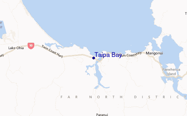 mappa di localizzazione di Taipa Bay