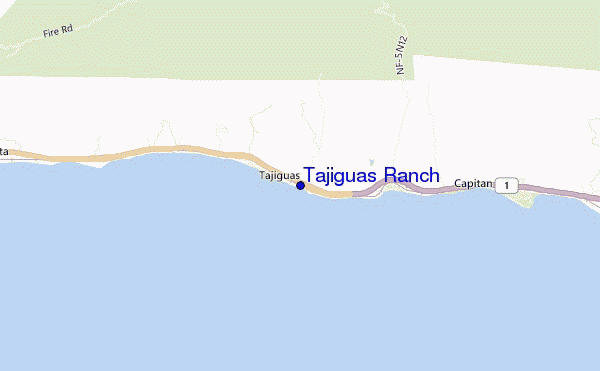 mappa di localizzazione di Tajiguas Ranch