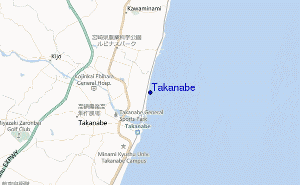 mappa di localizzazione di Takanabe