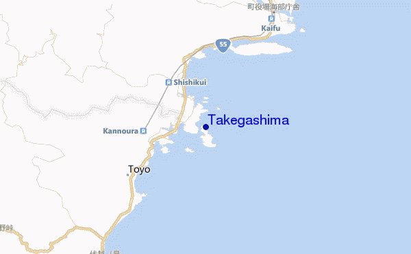 mappa di localizzazione di Takegashima