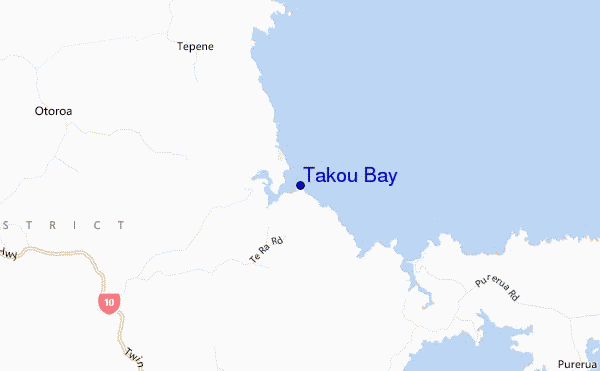 mappa di localizzazione di Takou Bay