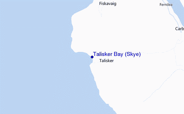 mappa di localizzazione di Talisker Bay (Skye)