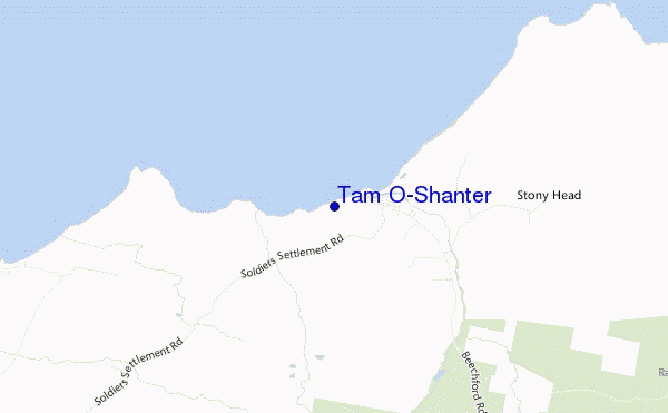 mappa di localizzazione di Tam O'Shanter