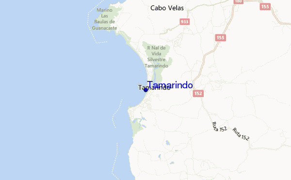 mappa di localizzazione di Tamarindo