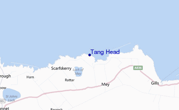 mappa di localizzazione di Tang Head