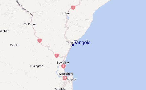 Tangoio Location Map