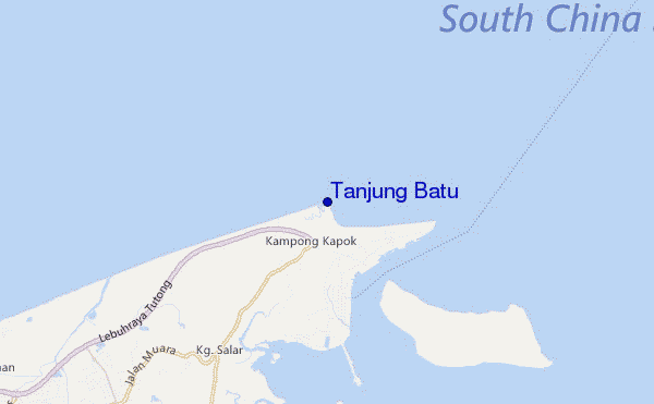 mappa di localizzazione di Tanjung Batu