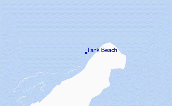 mappa di localizzazione di Tank Beach