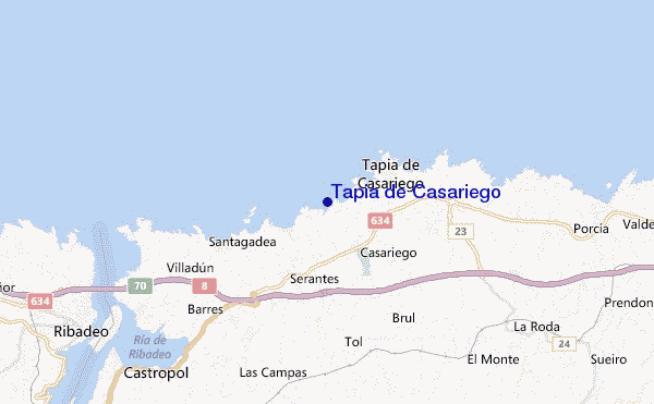mappa di localizzazione di Tapia de Casariego