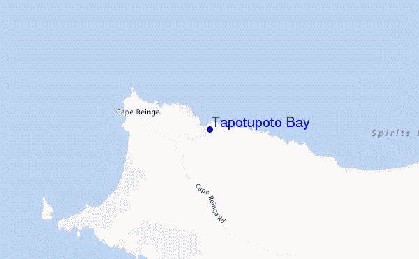 mappa di localizzazione di Tapotupoto Bay