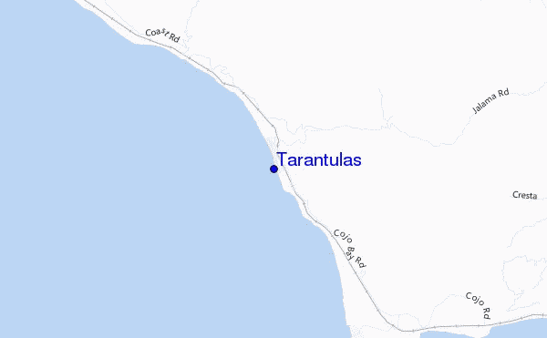 mappa di localizzazione di Tarantulas