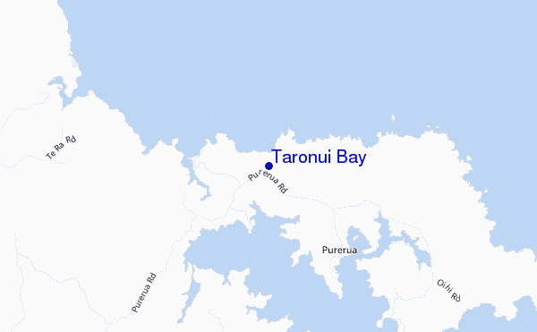 mappa di localizzazione di Taronui Bay