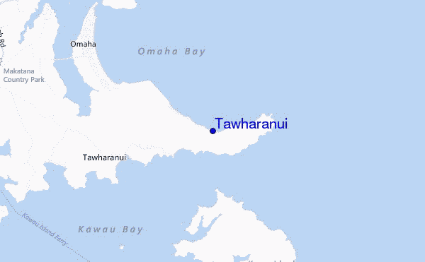 mappa di localizzazione di Tawharanui