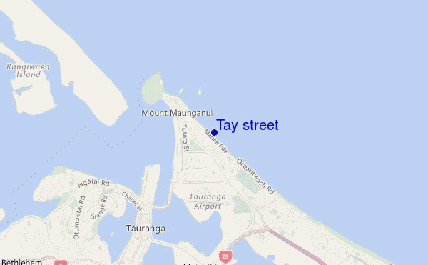 mappa di localizzazione di Tay street