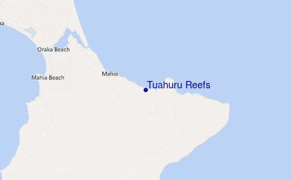mappa di localizzazione di Tuahuru Reefs