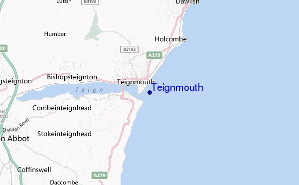 mappa di localizzazione di Teignmouth