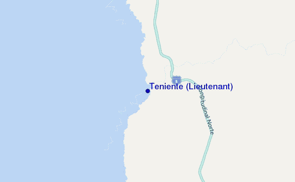 mappa di localizzazione di Teniente (Lieutenant)