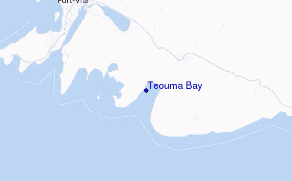 mappa di localizzazione di Teouma Bay