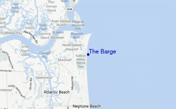 mappa di localizzazione di The Barge