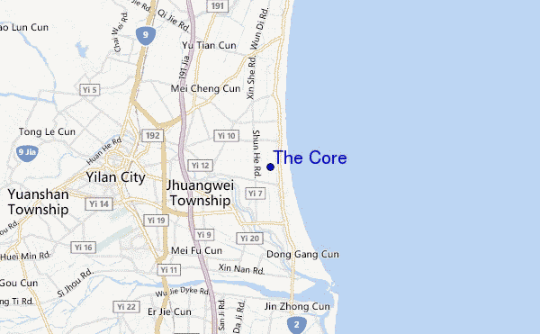 mappa di localizzazione di The Core