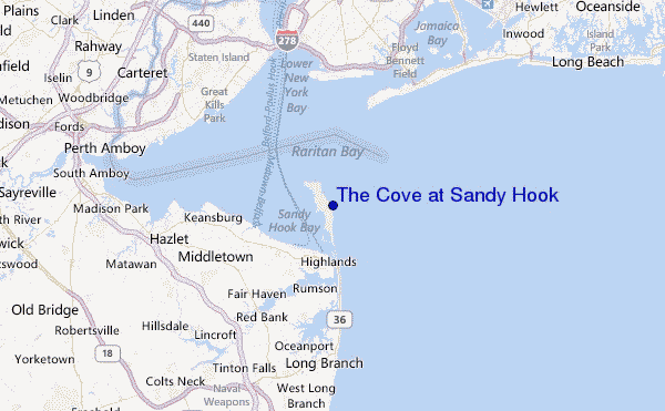 The Cove at Sandy Hook Location Map