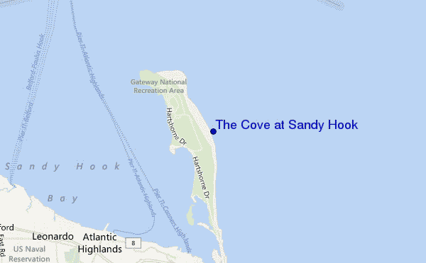 mappa di localizzazione di The Cove at Sandy Hook