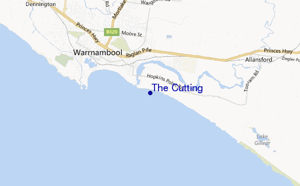 mappa di localizzazione di The Cutting