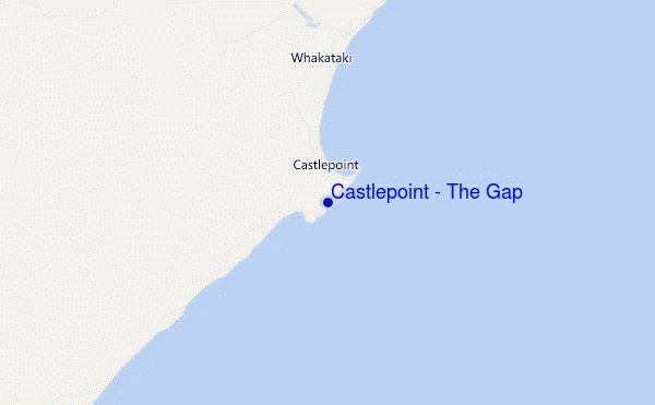 mappa di localizzazione di Castlepoint - The Gap