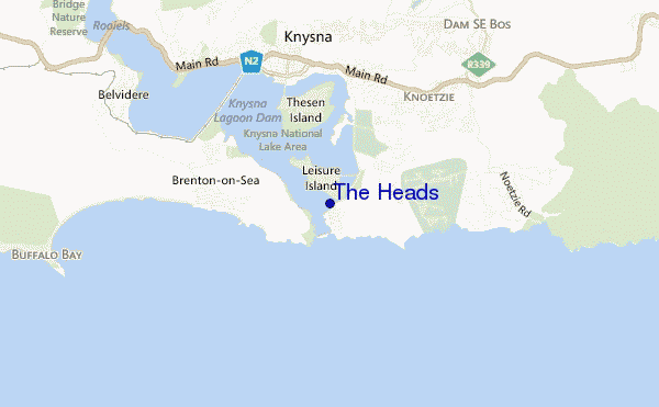mappa di localizzazione di The Heads