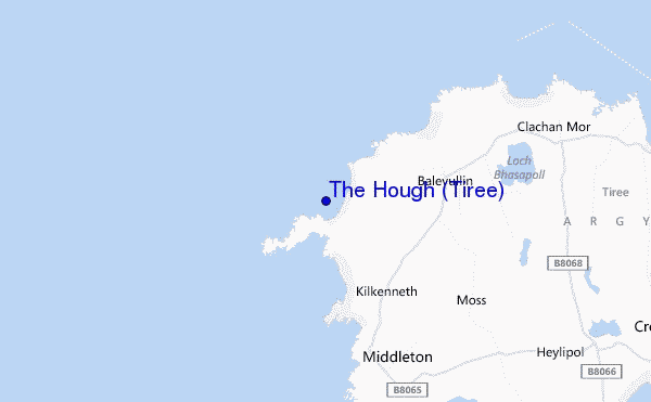 mappa di localizzazione di The Hough (Tiree)