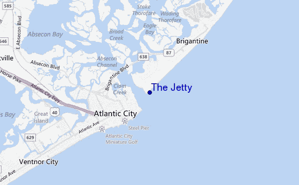 mappa di localizzazione di The Jetty