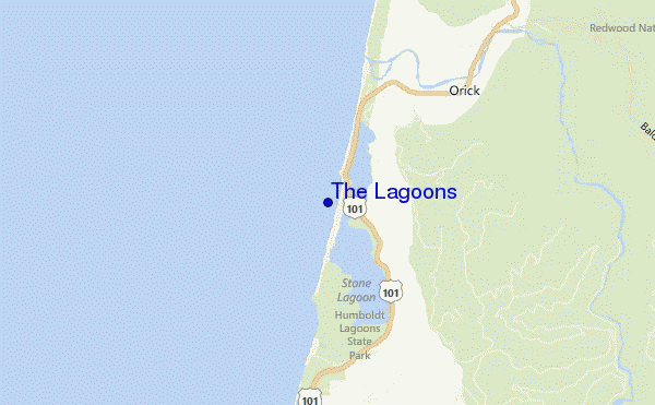 mappa di localizzazione di The Lagoons