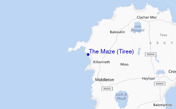 mappa di localizzazione di The Maze (Tiree)