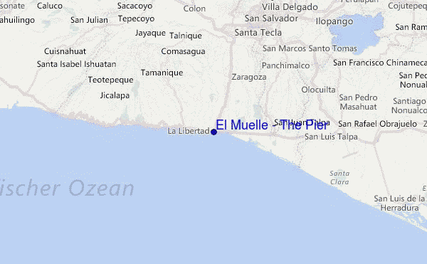 El Muelle - The Pier Location Map