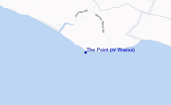 mappa di localizzazione di The Point (nr Wainui)