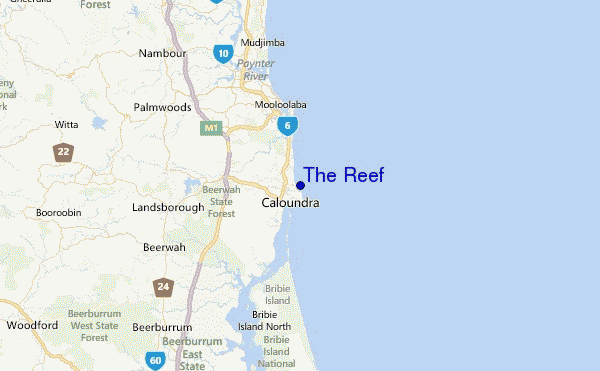 The Reef Location Map