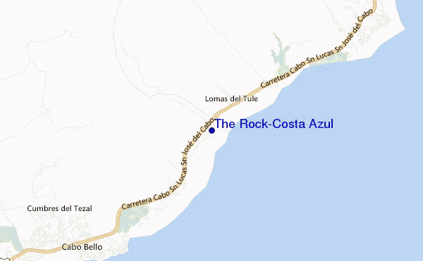 mappa di localizzazione di The Rock-Costa Azul