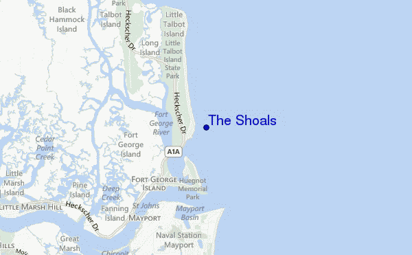 mappa di localizzazione di The Shoals