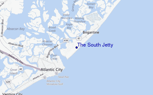 mappa di localizzazione di The South Jetty