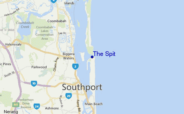 mappa di localizzazione di The Spit