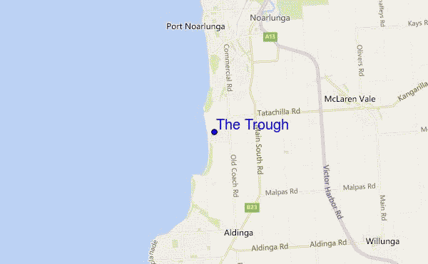 mappa di localizzazione di The Trough