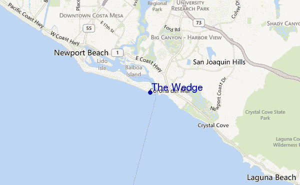 mappa di localizzazione di The Wedge