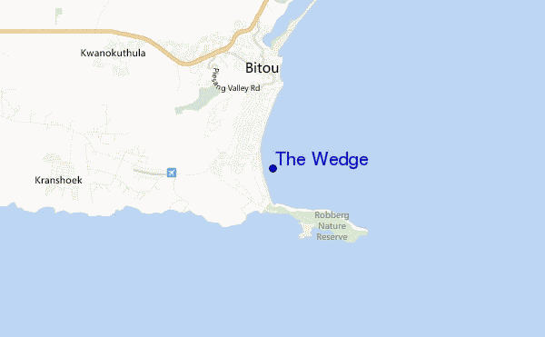 mappa di localizzazione di The Wedge